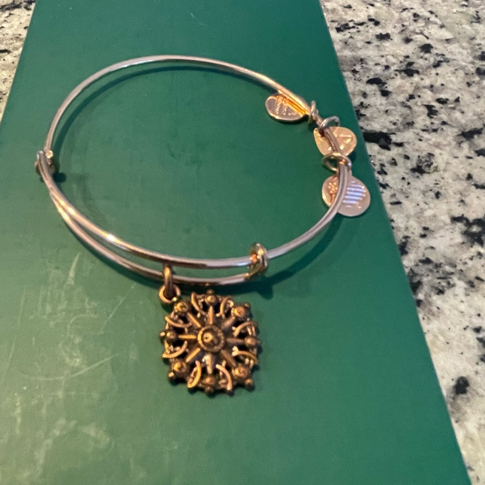 Alex and Ani compass  bracelet - gold